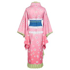 Kanroji Mitsuri Cosplay Costume Women Pink Kimono Party Carnival - Azufun