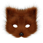 Simulation fox mask gloves plush fox tail set cos props accessories