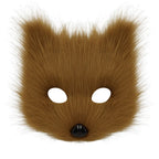Simulation fox mask gloves plush fox tail set cos props accessories