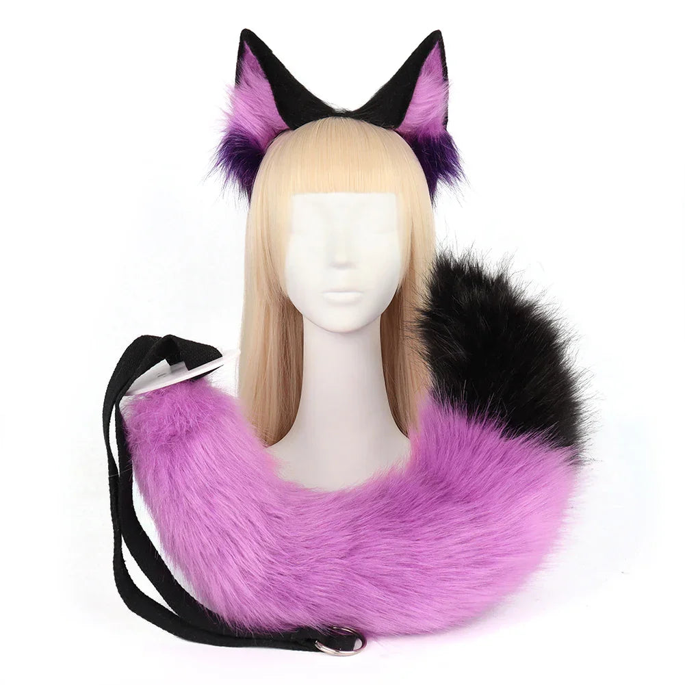Crazy Zootopia Nick Fox Ear Headband Fox Tail Accessories