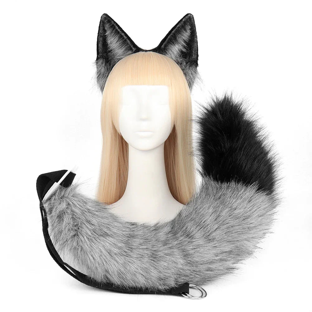 Crazy Zootopia Nick Fox Ear Headband Fox Tail Accessories