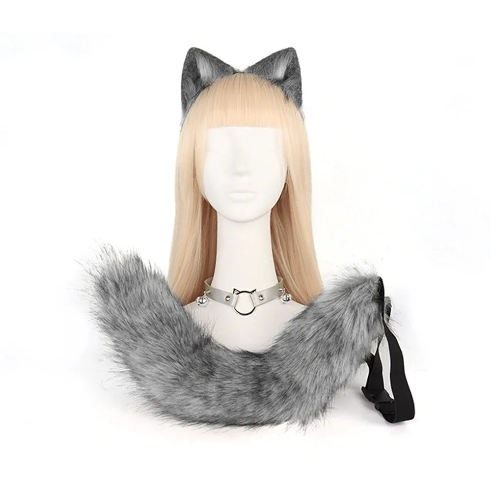 Crazy Zootopia Nick Fox Collar Headband Fox Tail Accessories