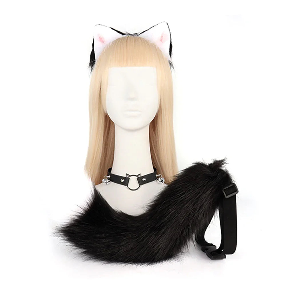Crazy Zootopia Nick Fox Collar Headband Fox Tail Accessories