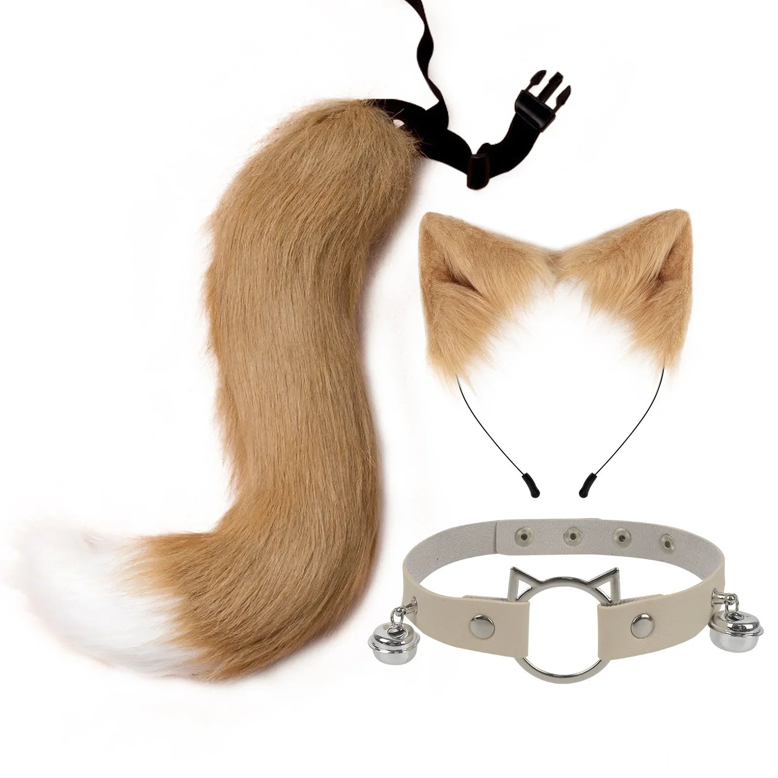 Crazy Zootopia Nick Fox Collar Headband Fox Tail Accessories