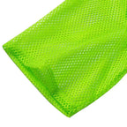 1980s Top Fishnet Women T-shirt Suspenders 80s Costumes Cosplay Party Carnival - Azufun