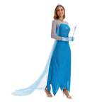 2024 New Elsa Frozen Queen Costume Carnival Cosplay Suit - Azufun