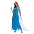 2024 New Elsa Frozen Queen Costume Carnival Cosplay Suit - Azufun