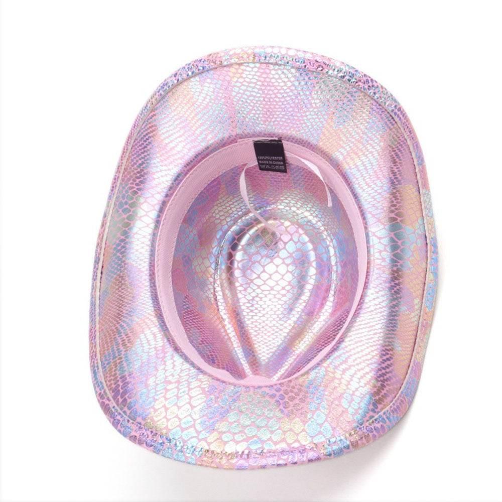 Western cowboy hat men's retro sequined Party dance - Azufun