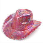 Western cowboy hat men's retro sequined Party dance - Azufun