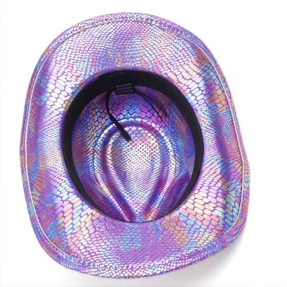 Western cowboy hat men's retro sequined Party dance - Azufun