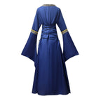Gothic Retro Medieval Court Women Dresses Robe trumpet Long Sleeve - Azufun