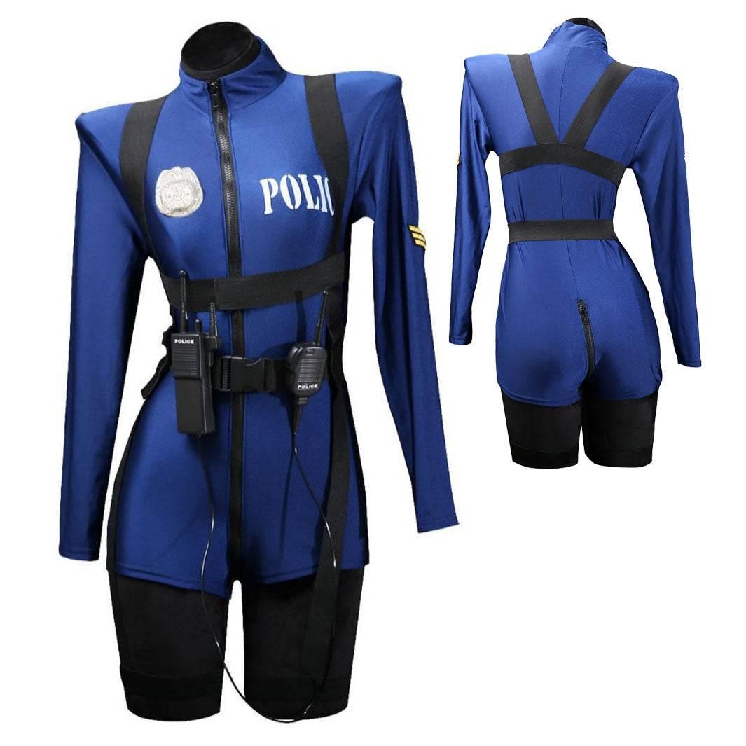 Female Police Cos Uniform Suit Temptation Club - Azufun