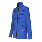 Men's Medieval Vintage Embroidered Button Jacket Outfits Carnival - Azufun