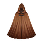 Medieval Suede Cape Halloween Retro Cloak Battle Warrior Role Play Cosplay Costume - Azufun