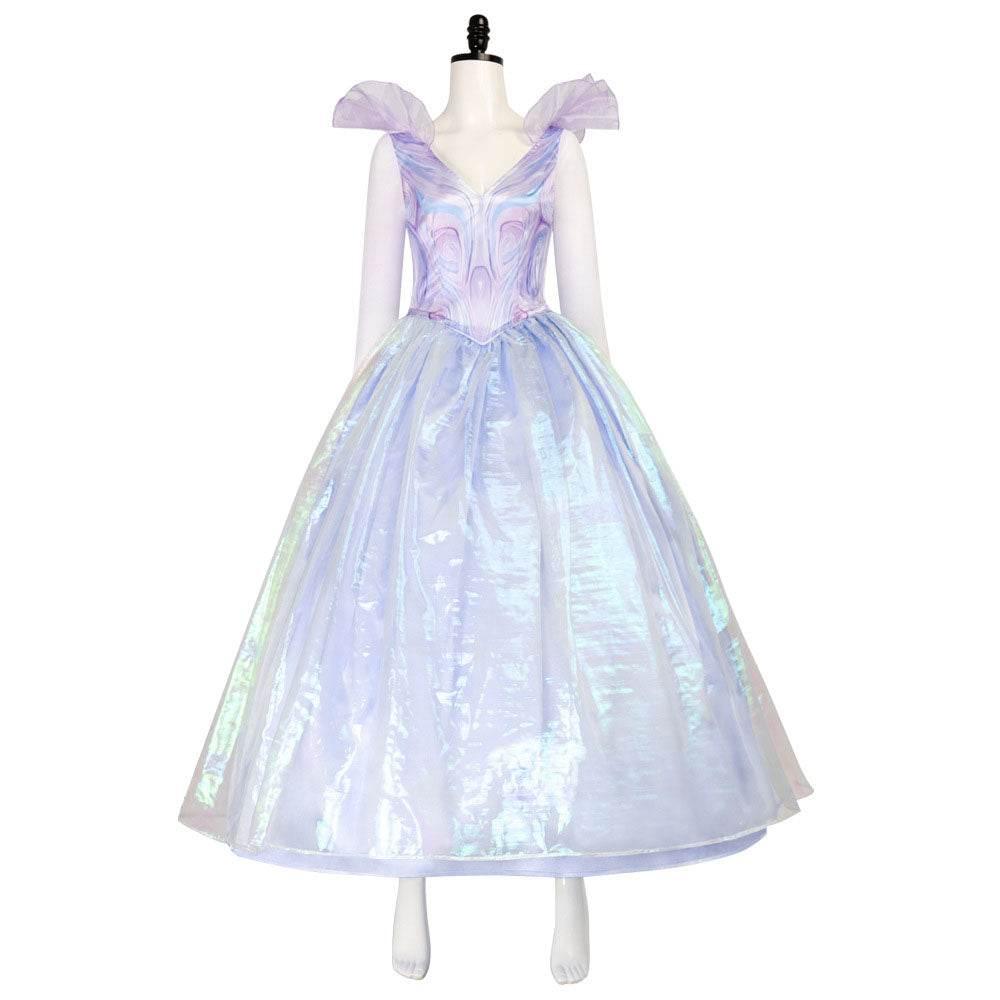 Wicked Glinda Women Blue Dress Outfit Carnival Halloween Cosplay Costume - Azufun