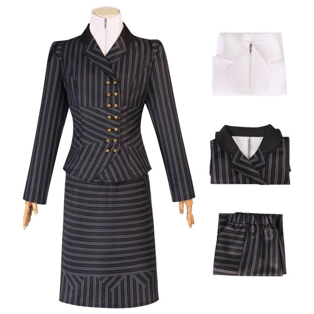 Wicked Elphaba School Uniform Outfit Carnival Halloween Cosplay Costume Set - Azufun