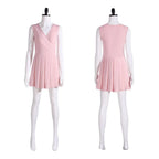 Wicked Glinda Pink Women Short Dress Outfit Carnival Cosplay Costume - Azufun