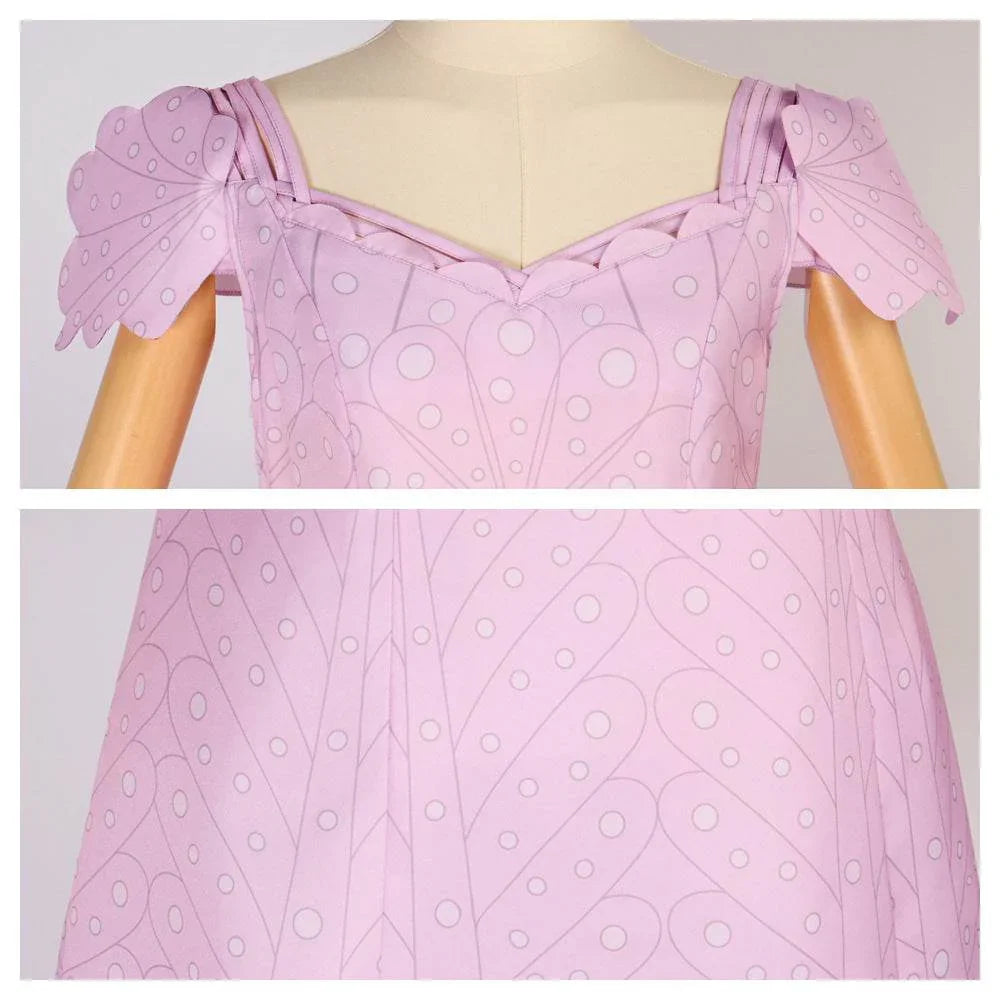 Wicked Glinda Women Pink Short Dress Outfit Carnival Cosplay Costume - Azufun