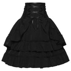 Medieval Retro Style Palace Women's Waist Dance Skirt Dress - Azufun