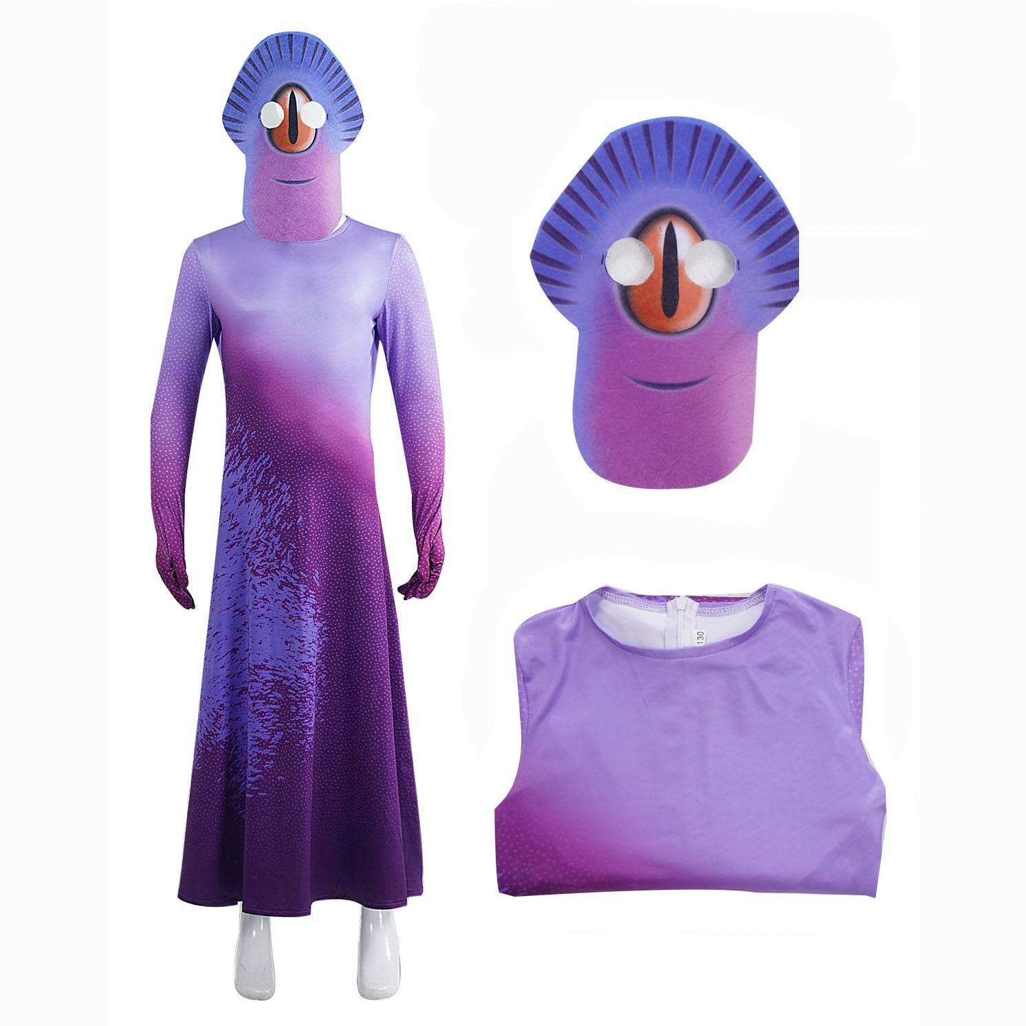 Alien blue fish tights bodysuit Alien earth commissioner Costume cosplay - Azufun