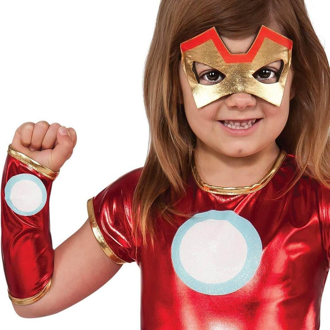 Iron Man Costume Halloween For Kids Girl Full set with Capge - Azufun