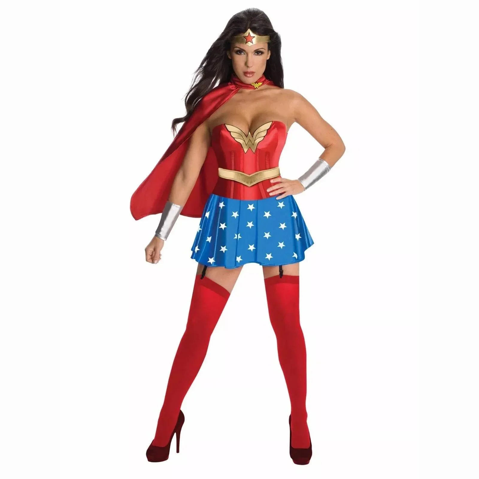 Wonder Woman Costume for Adults Full Set With Cape - Azufun