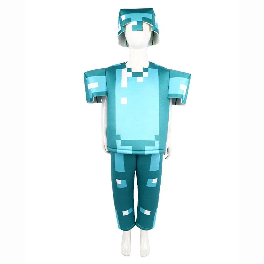 Minecraft Steve Costume for Kids Halloween - Azufun