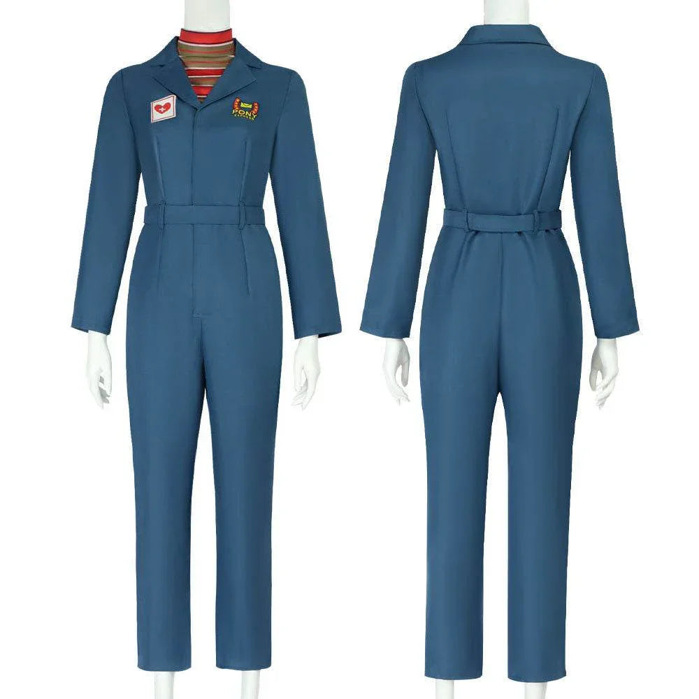 Mouthwashing Anya Women Blue Jumpsuit Carnival Halloween Cosplay Costume - Azufun