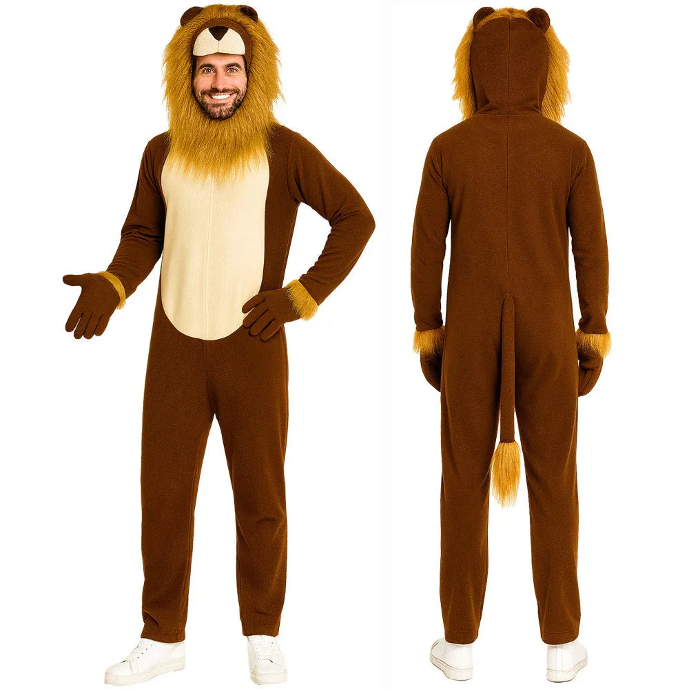 Lion Stage Animal Costume Party Halloween Adult - Azufun