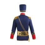 British Hussar Tunic Royal Prince Tailcoat Drummer Parade Costume Jacket Men Halloween - Azufun