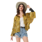 Fever Tassel Tinsel Festival Jacket Halloween Costume for women - Azufun