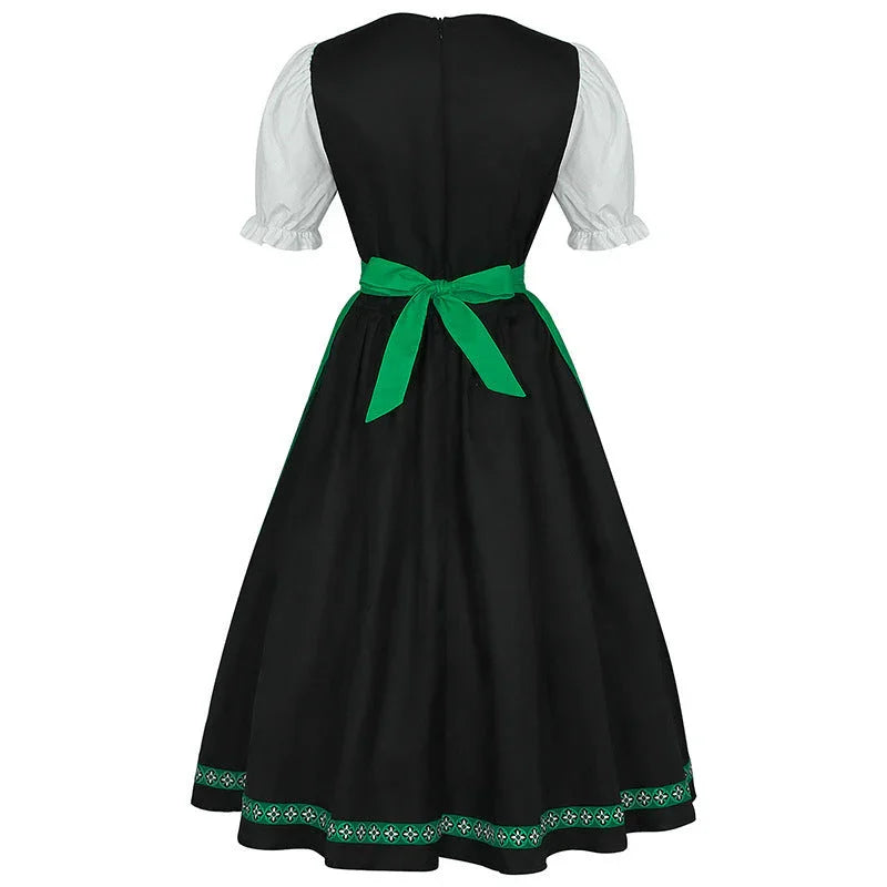 German Oktoberfest Bavarian Nation Costume Overalls Set Halloween Carnival Outfit - Azufun