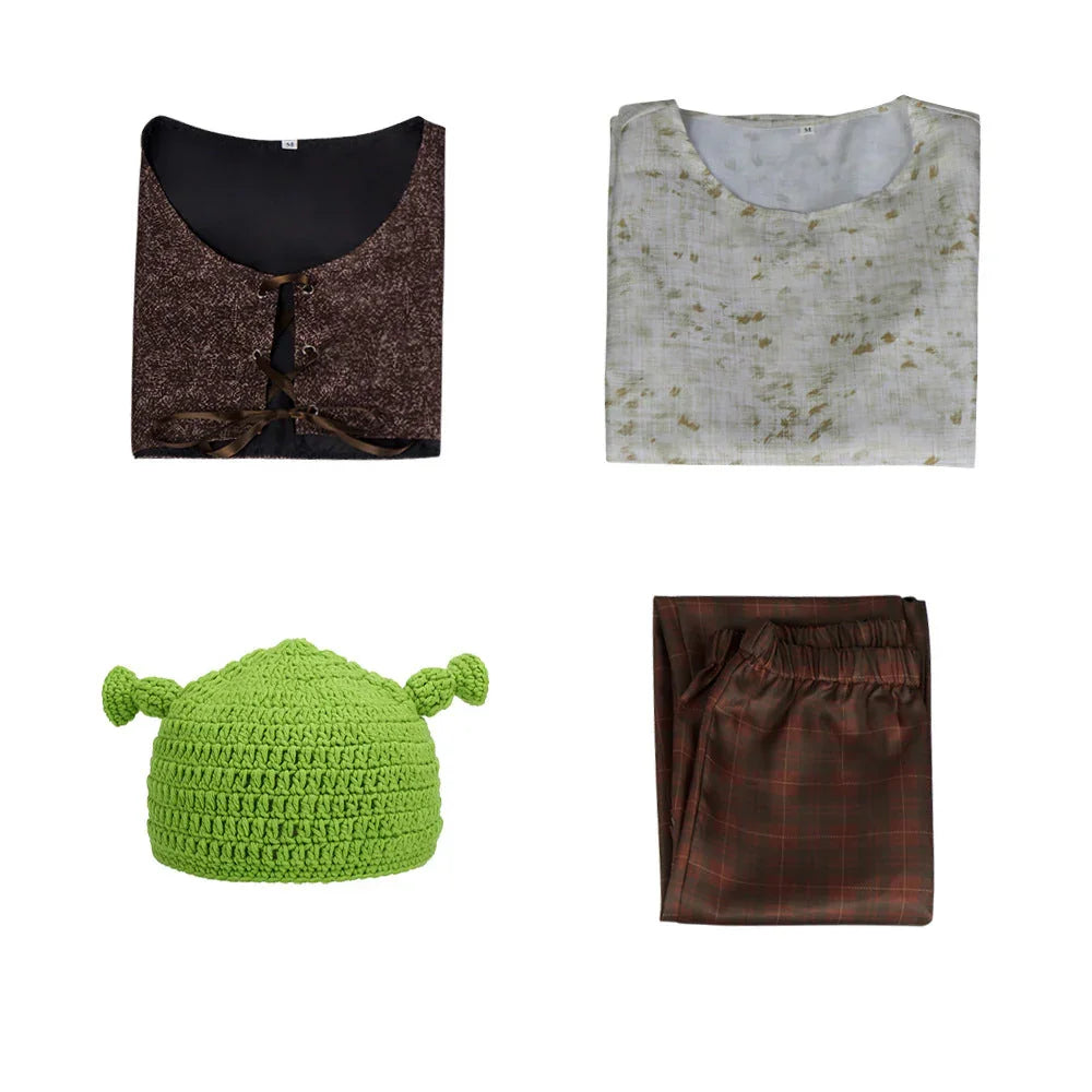 Shrek Halloween Anime Costume with Green - Azufun