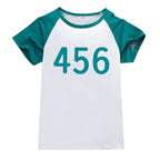 Players Tracksuit Costume Game Cosplay Squid Green Jacket Shirt For Adult Kids - Azufun