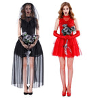 Ghost Corpse Bride Women Halloween Costume Bloody Mary Dress