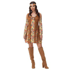 Pure Hippie Costume Classic Retro Style Dress for Women