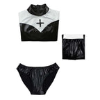Nun Costume Black vampire Cosplay