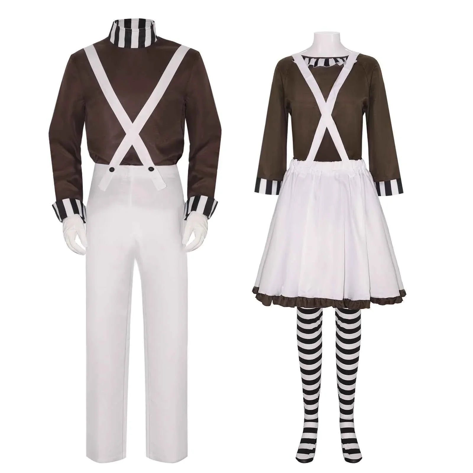 Charlie and the Chocolate Factory Clown Cosplay Costume Carnival Suit