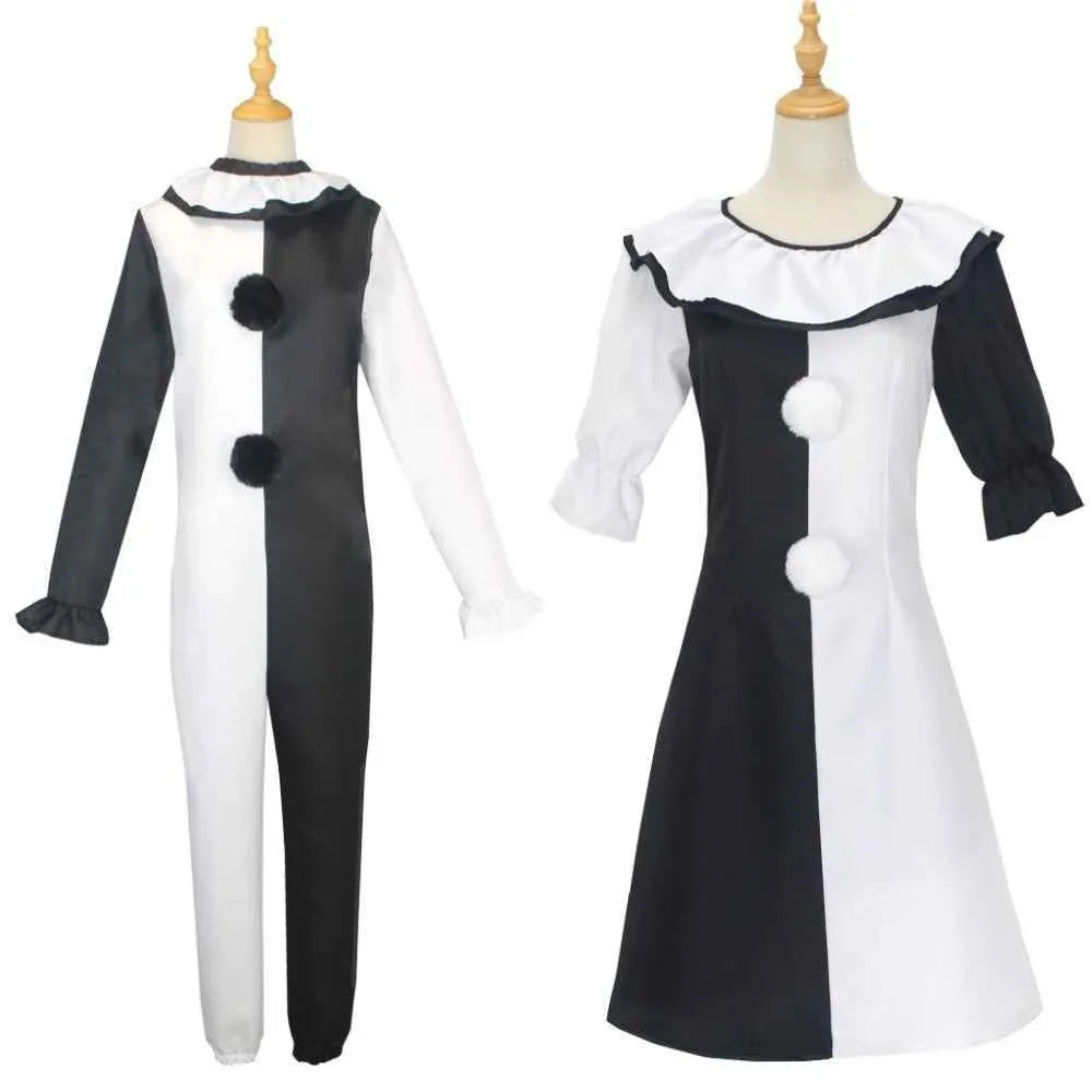 Art The Clown Dress Joker Costume Jumpsuit Halloween Terrifier Cosplay