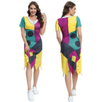 Halloween costume Christmas Nightmare cosplay Sally Jumpsuit dress