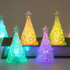 LED Christmas Tree Lights Christmas Table Ornaments Crystal Chandeliers