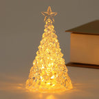 LED Christmas Tree Lights Christmas Table Ornaments Crystal Chandeliers