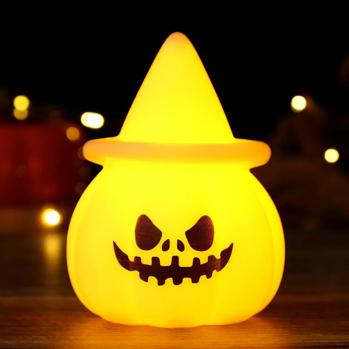 Electronic Pumpkin Lantern Halloween Party Decorative Ornament