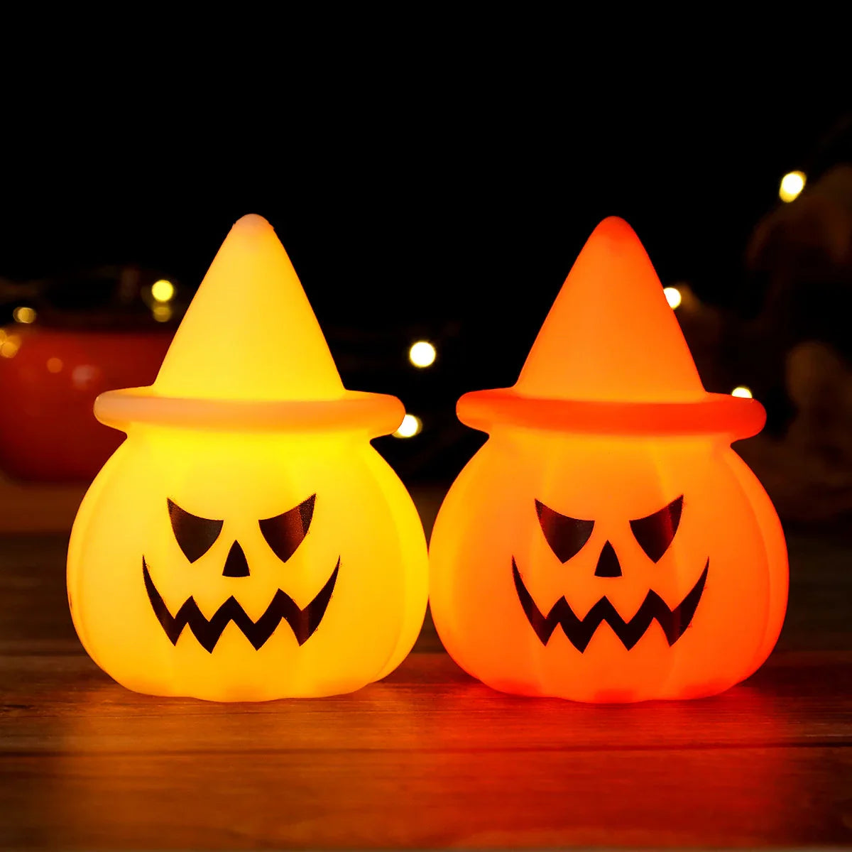 Electronic Pumpkin Lantern Halloween Party Decorative Ornament