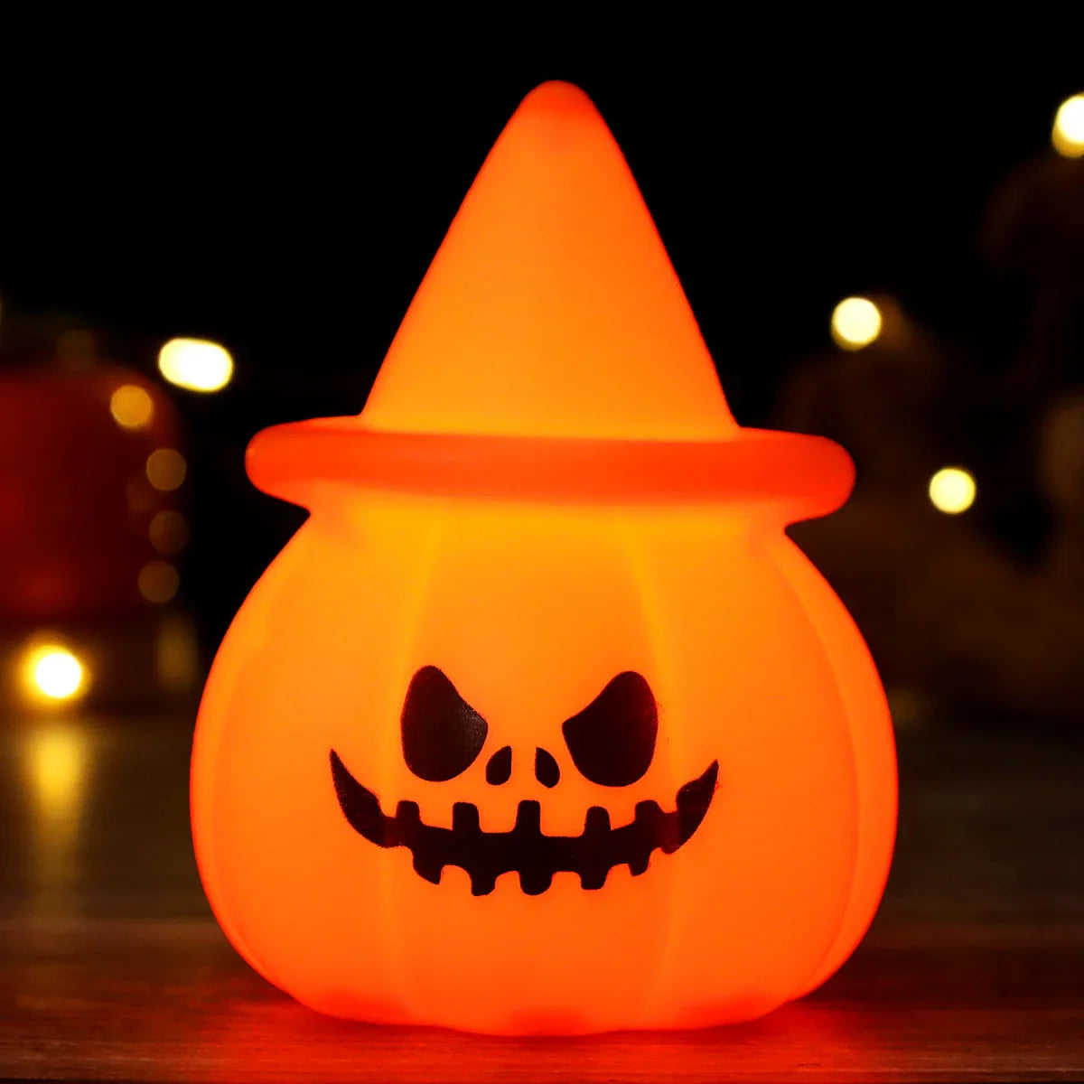 Electronic Pumpkin Lantern Halloween Party Decorative Ornament