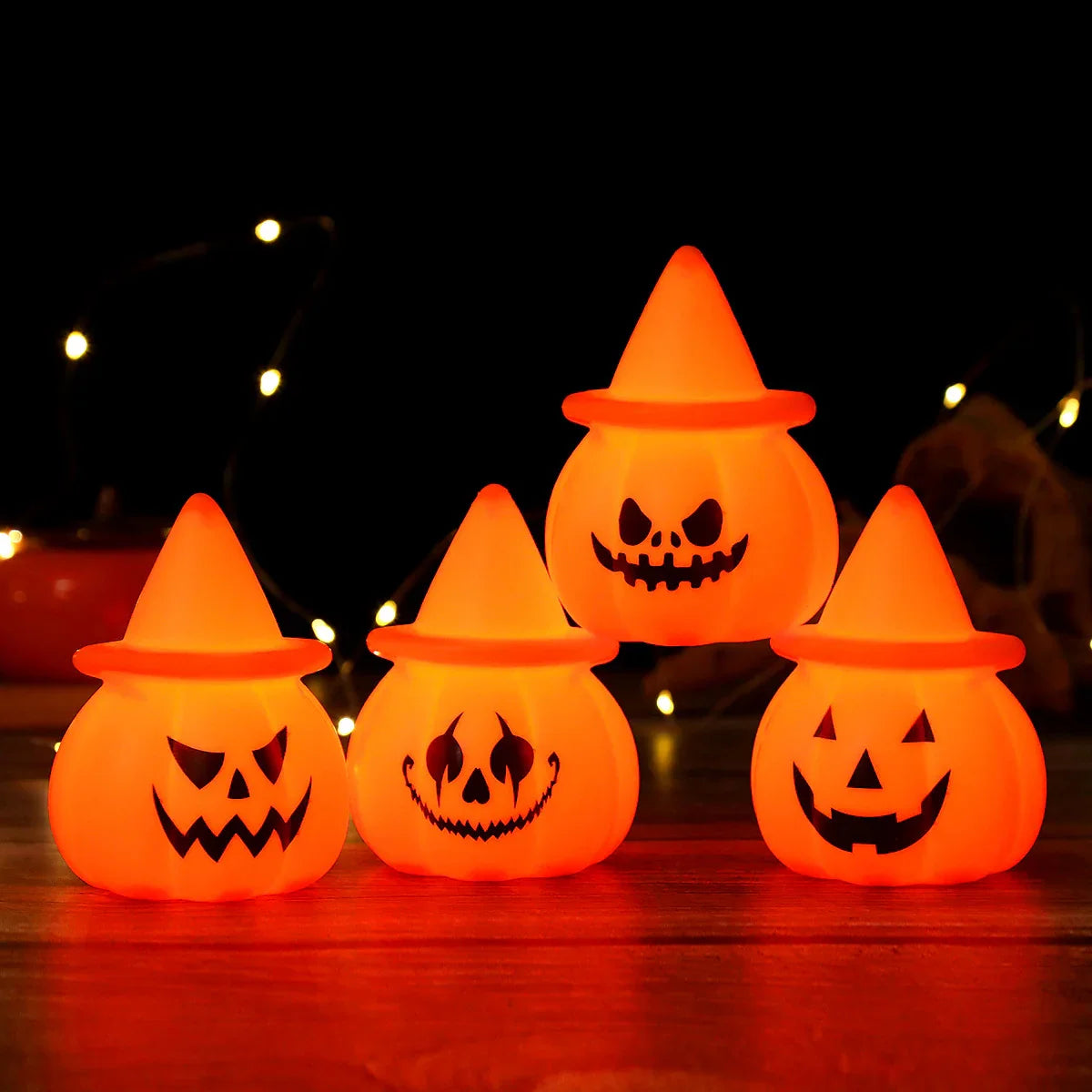 Electronic Pumpkin Lantern Halloween Party Decorative Ornament