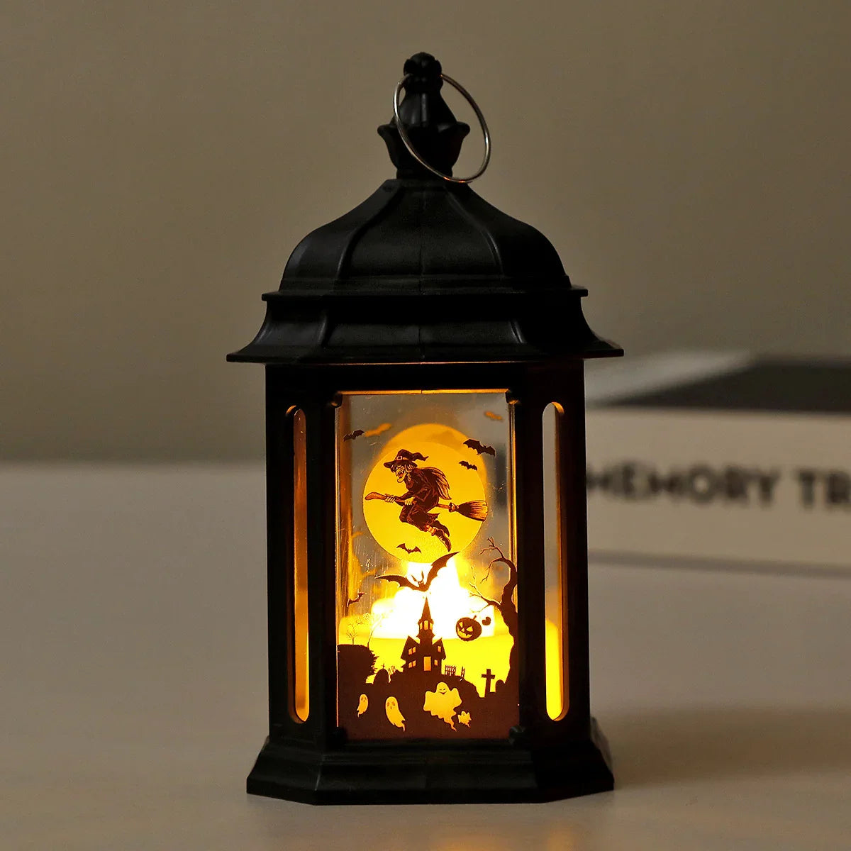 Portable Lantern Halloween Decorations LED Wind Lantern Ornaments