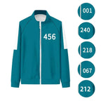 Game Costumes Zipper Hoodie Tracksuits Squid Suit For Men And Women