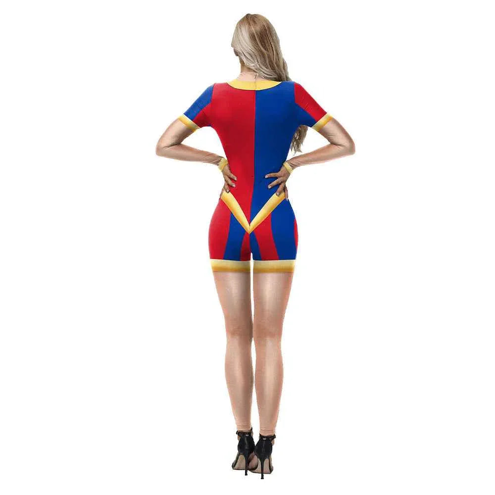 Pomni Bodysuit Costume for women Halloween