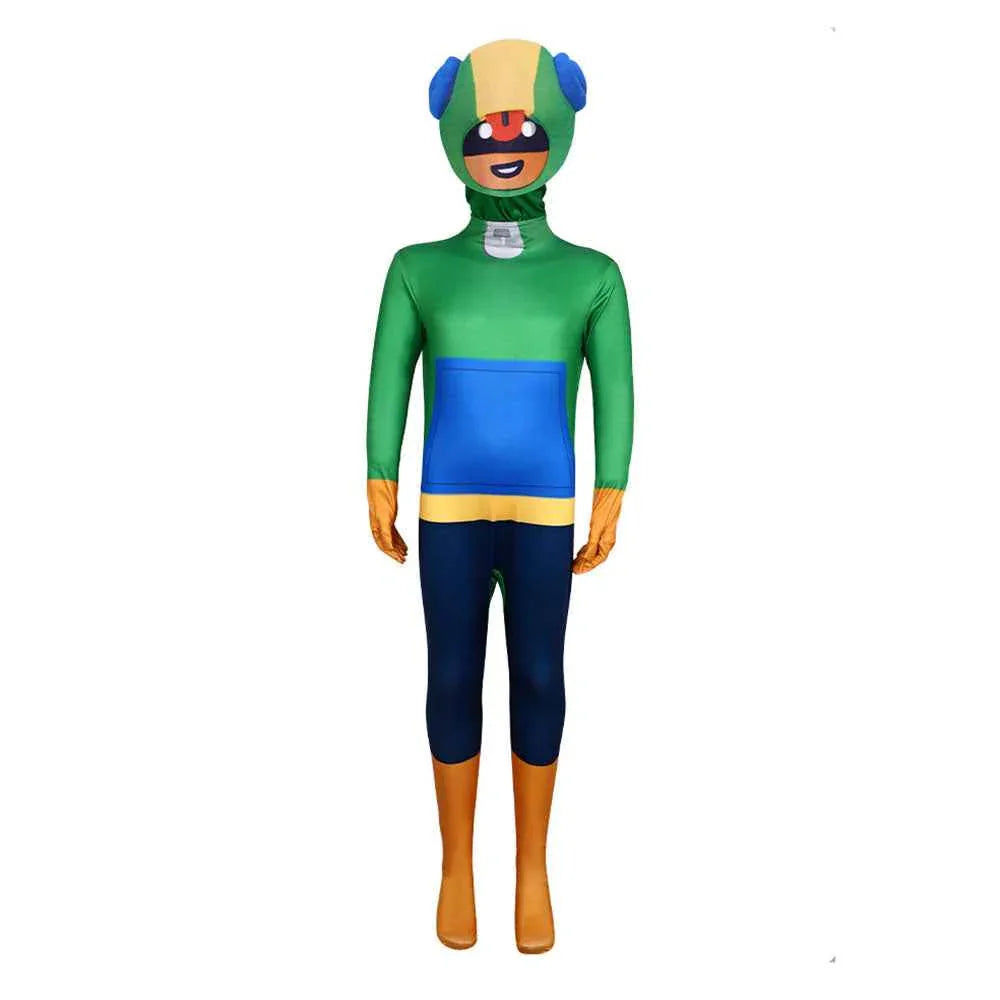 Brawl Stars Spike Leon Crow Costume Cosplay Halloween
